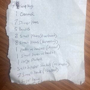 Rare, vintage Currier & Ives dinnerware / dishware